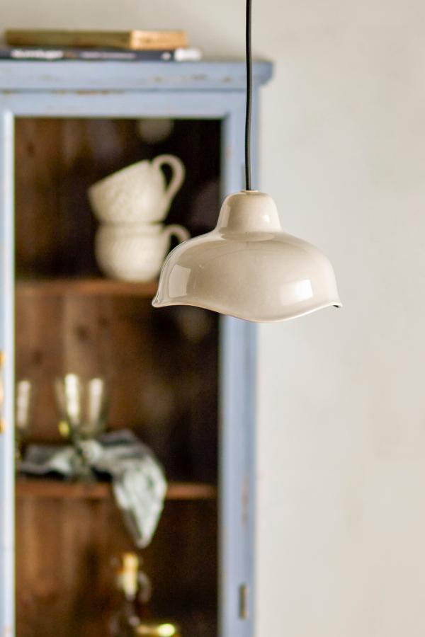 Creative Collection Garner Lampshade, Grey, Stoneware