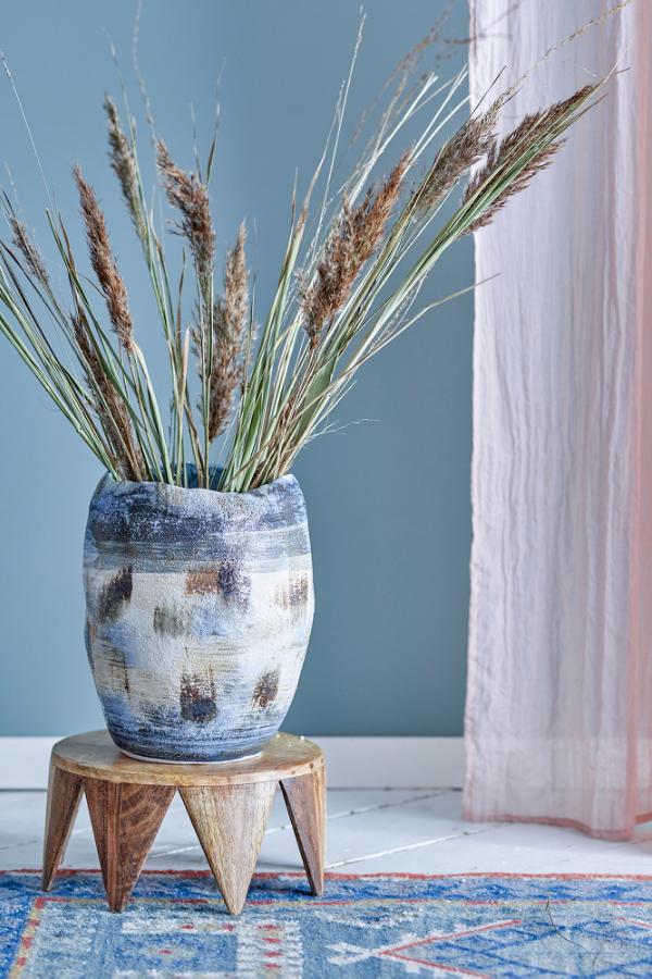 Bloomingville Nienna Vase, Blue, Stoneware