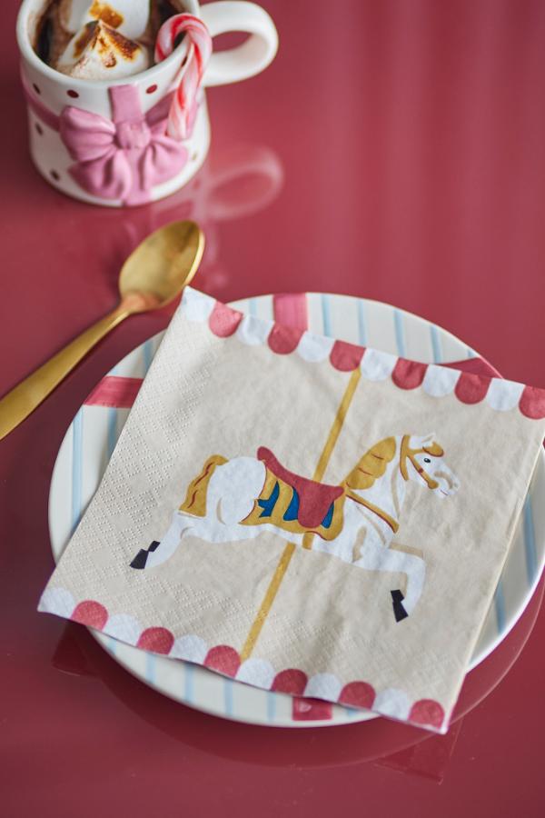 Bloomingville Merry-go-round Napkin, Multi, FSC®Mix, Paper