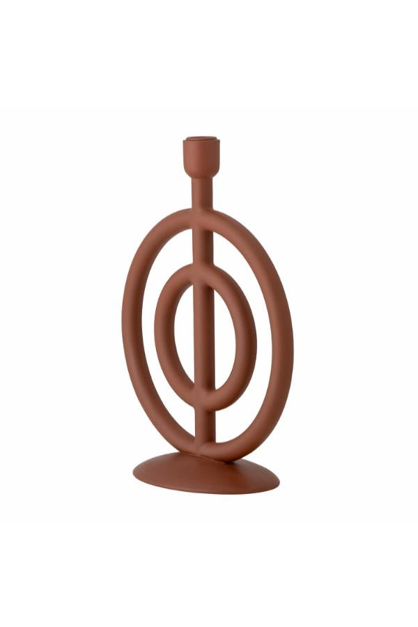 Bloomingville Flikka Candle Holder, Brown, Polyresin