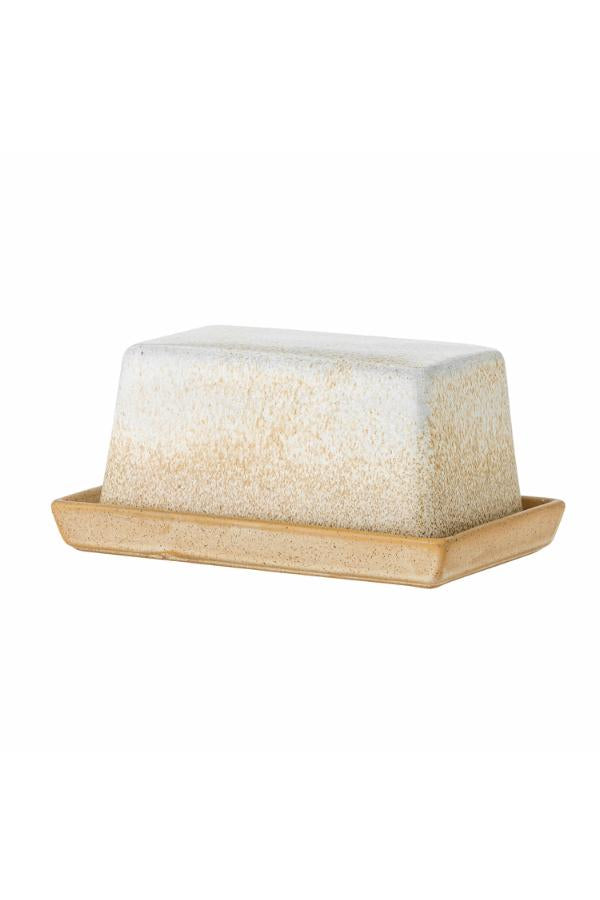 Bloomingville Paula Butter Box, Nature, Stoneware
