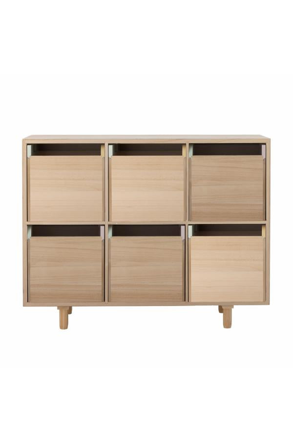 Bloomingville Mini Calle Bookcase w/Drawers, Multi, Paulownia