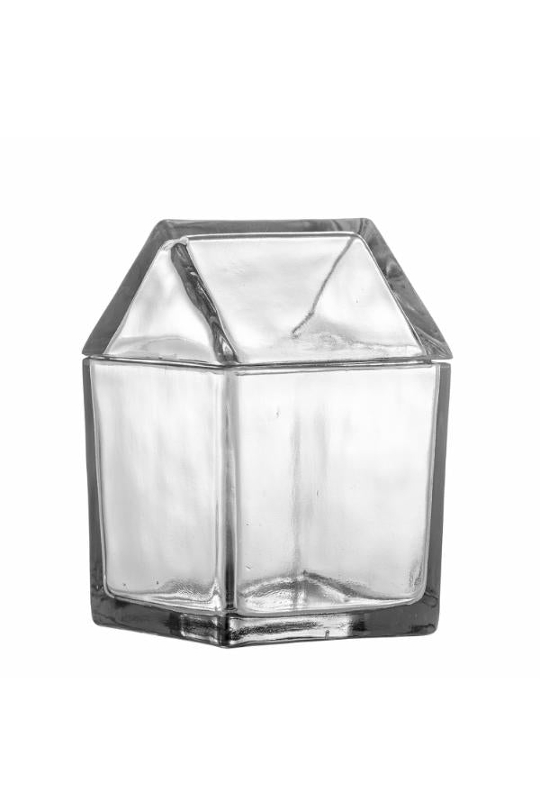 Bloomingville Elius Jar w/Lid, Clear, Recycled Glass