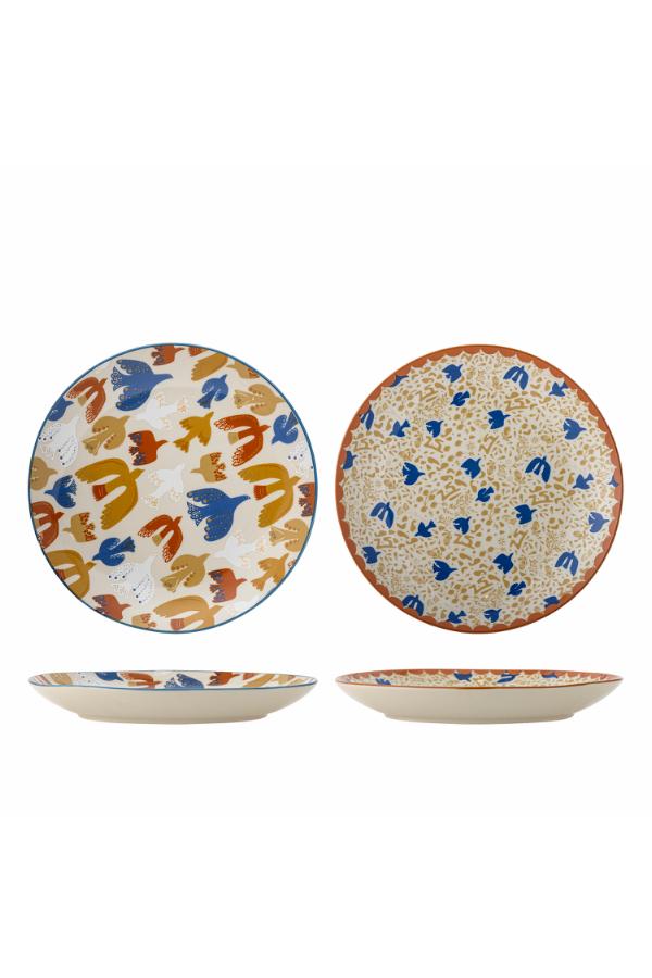 Bloomingville Anniversary Plate, Multi, Stoneware