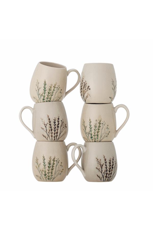 Bloomingville Bea Mug. Multipack, Nature, Stoneware