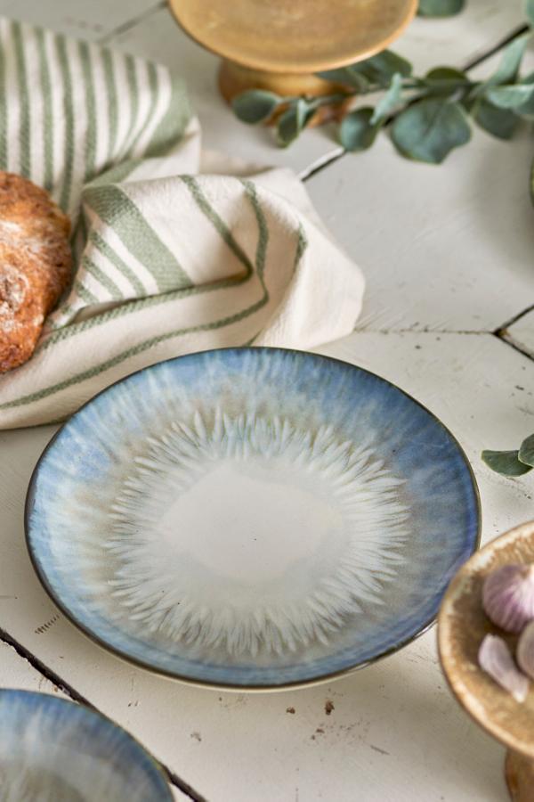 Bloomingville Calen Plate, Blue, Stoneware