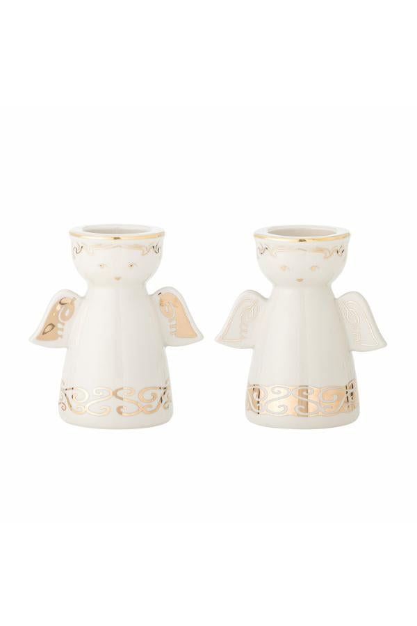 Bloomingville Faella Votive & Candle Holder, White, Stoneware