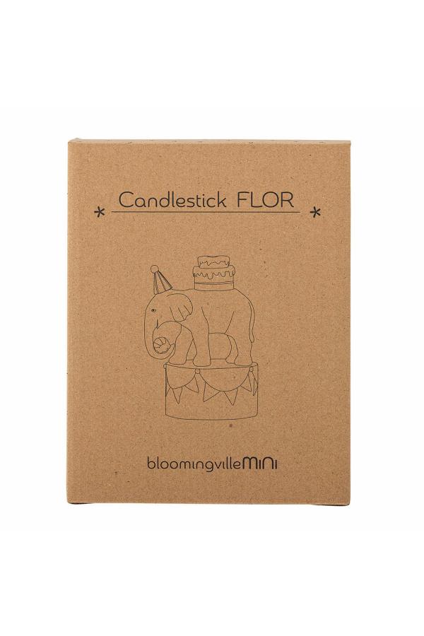 Bloomingville Mini Flor Candle Holder, Multi, Polyresin