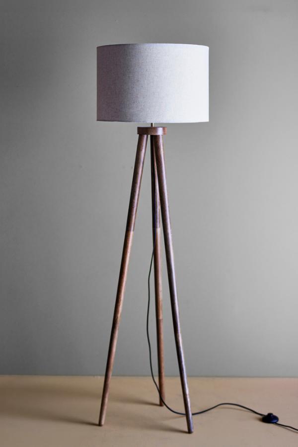 Creative Collection Etienne Floor Lamp, Brown, Mango
