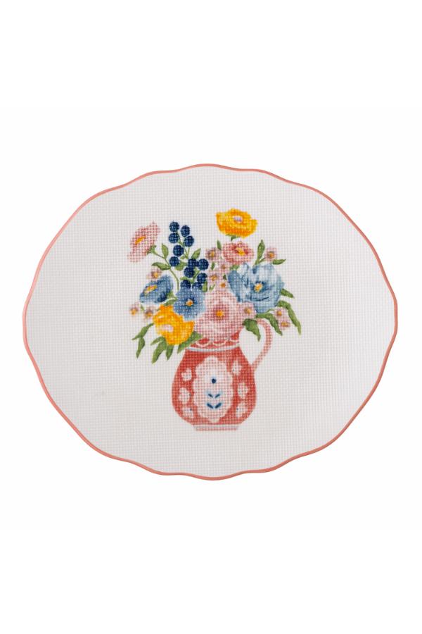 Bloomingville Dorothy Plate, Multi, Stoneware