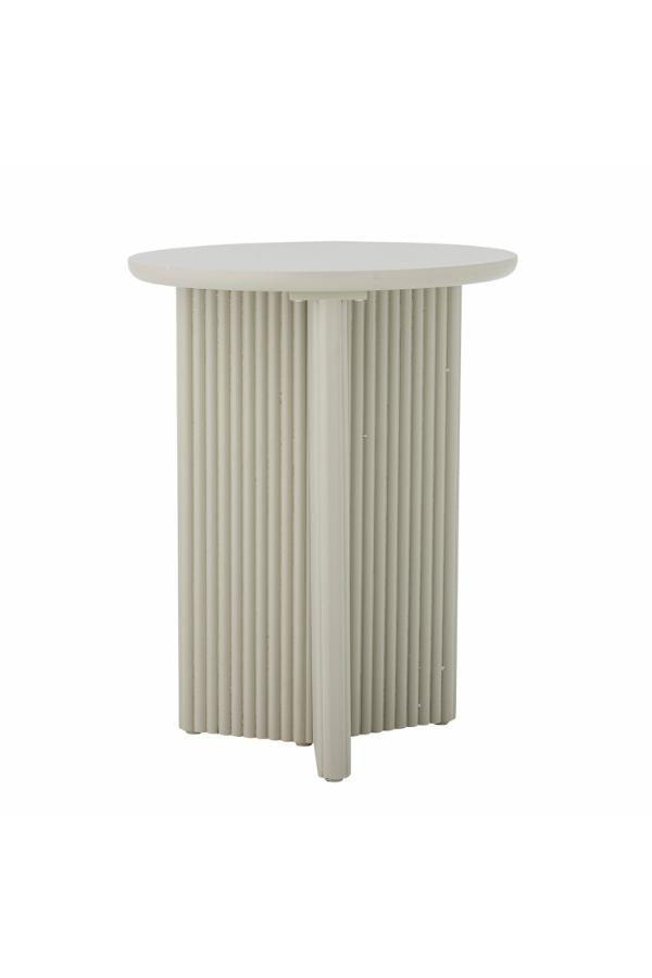 Bloomingville Edith Side Table, White, Firwood