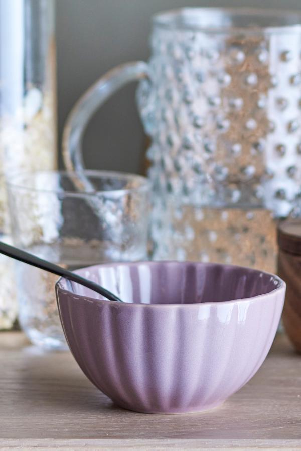 Bloomingville Latina Bowl, Rose, Stoneware