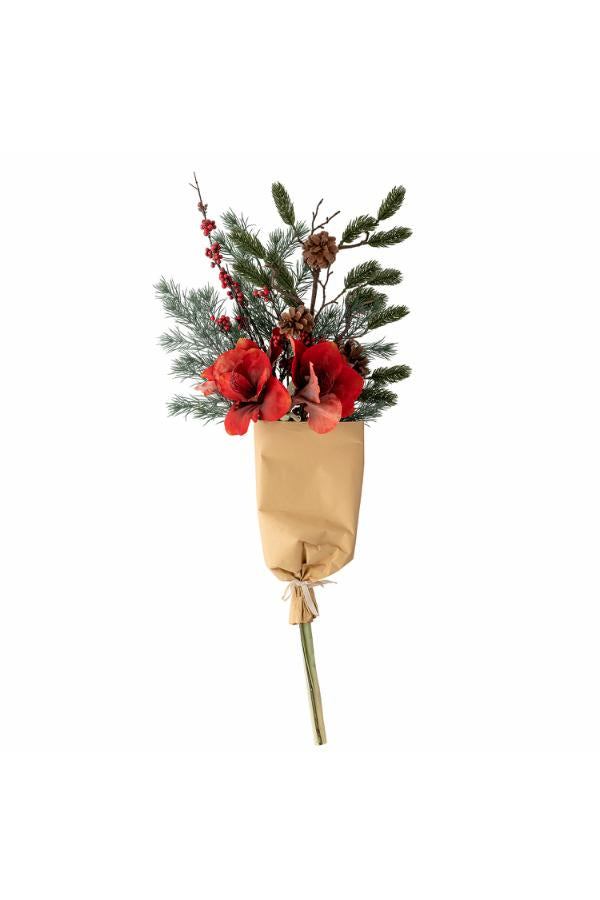 Bloomingville Rubia Bouquet, Red, Artificial Flowers