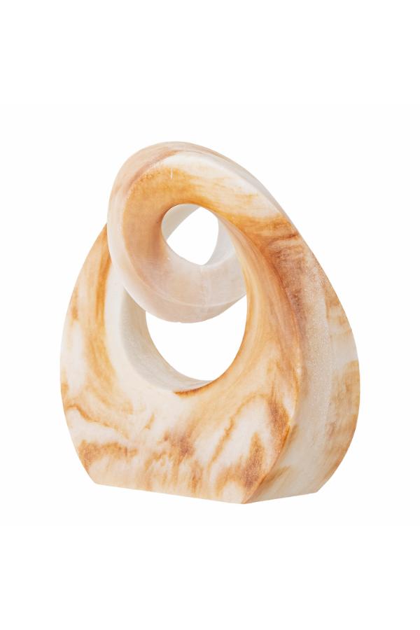 Bloomingville Swirl Deco, Brown, Polyresin