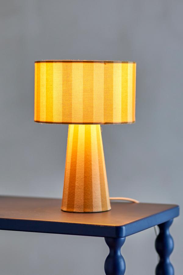 Bloomingville Emmie Table lamp, Yellow, Linen