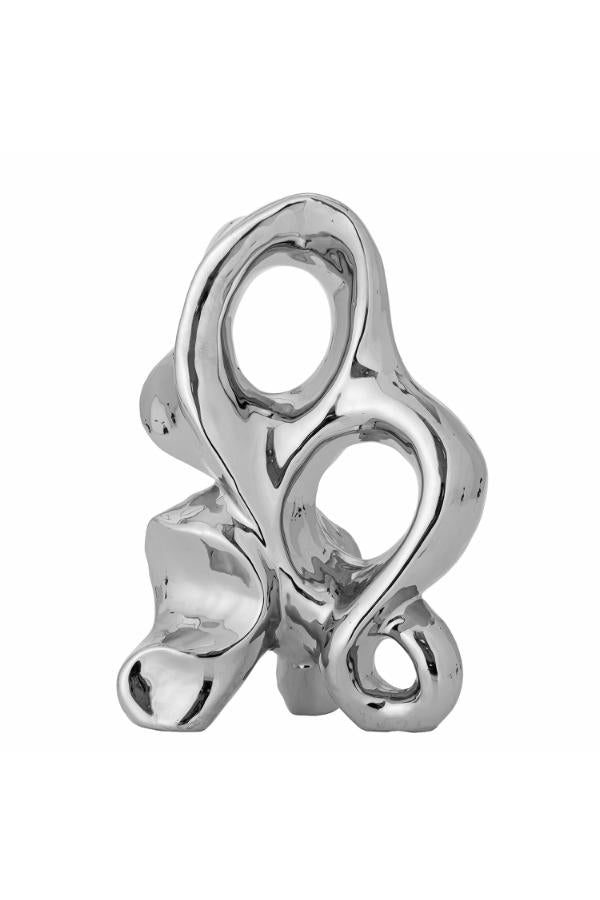 Bloomingville Vinini Deco, Silver, Stoneware