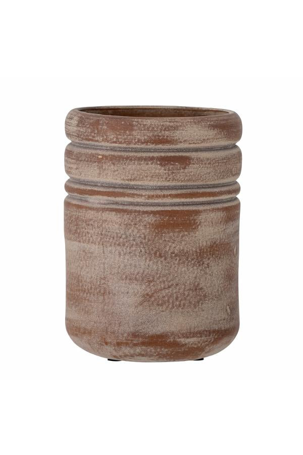 Bloomingville Vilken Vase, Brown, Ceramic