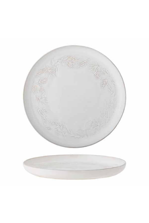 Bloomingville Winter Serving Plate, Nature, Stoneware