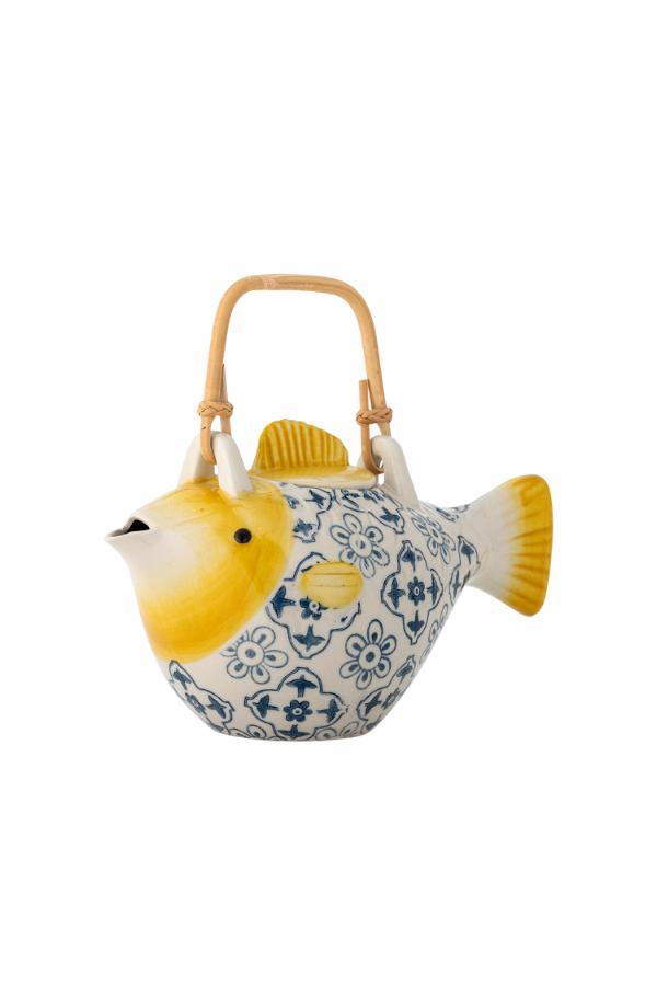 Creative Collection Wrenna Teapot w/Teastrainer, Multi, Stoneware
