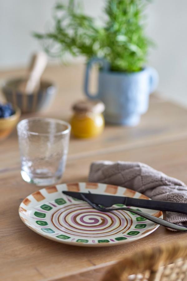 Bloomingville Shama Plate, Multi, Stoneware