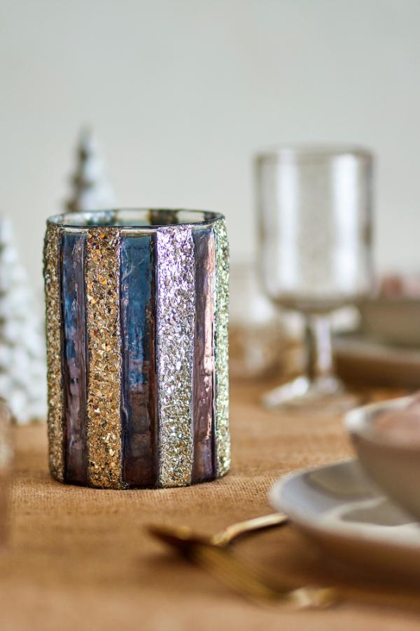 Bloomingville Cicilia Votive, Gold, Glass