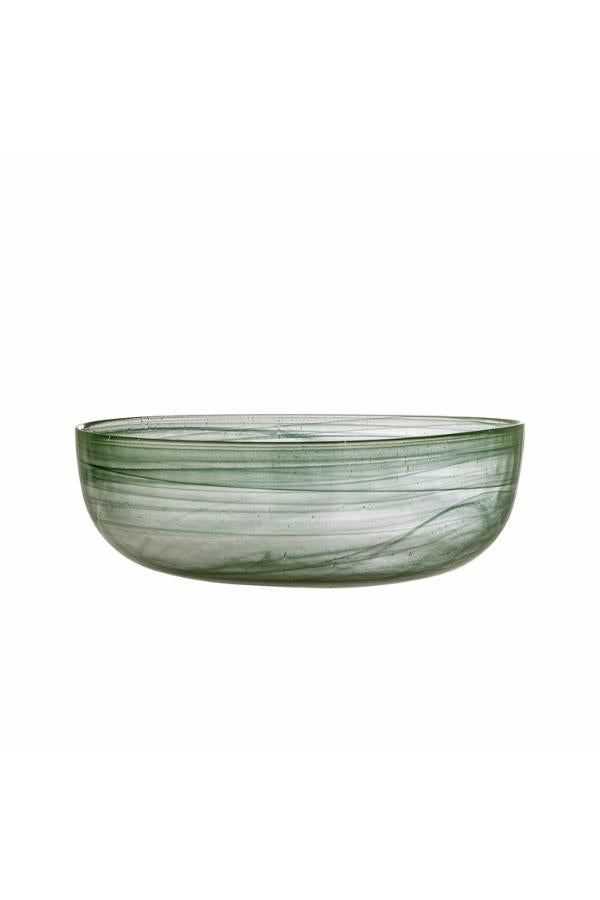 Bloomingville Amelie Bowl, Green, Glass