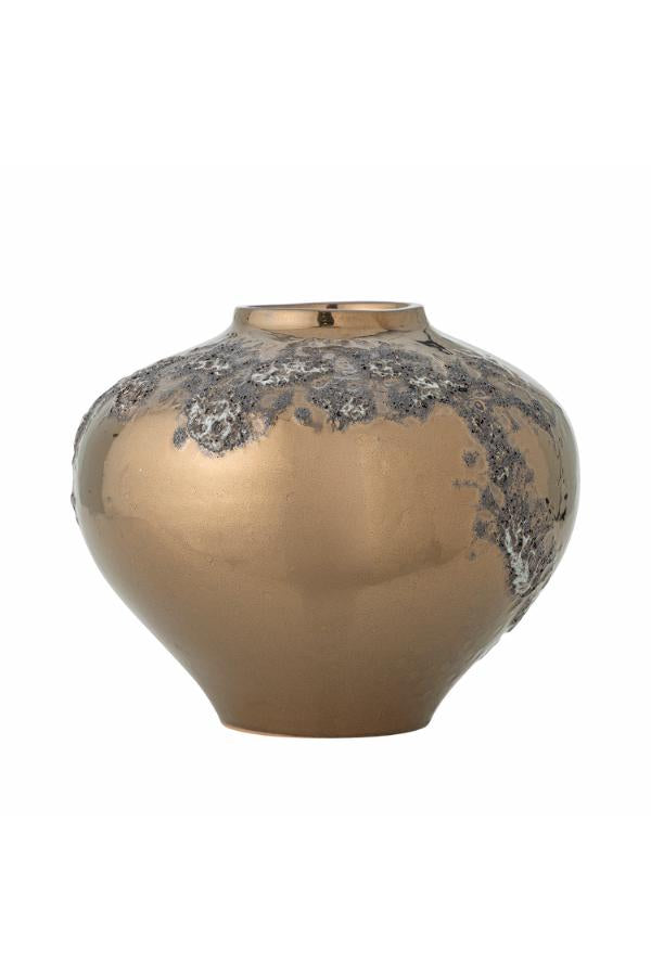 Bloomingville Ellison Vase, Bronze, Stoneware