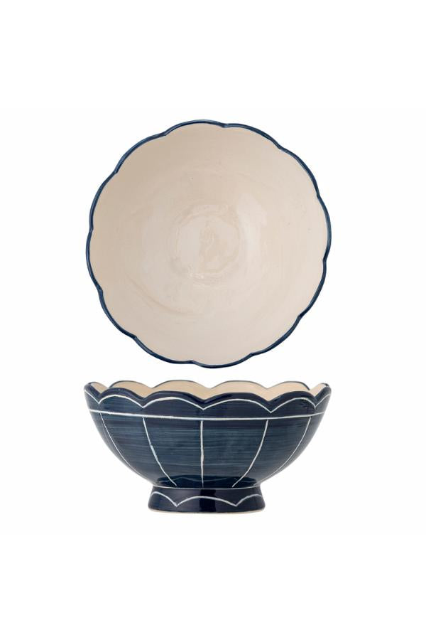 Bloomingville Caliam Bowl, Blue, Stoneware