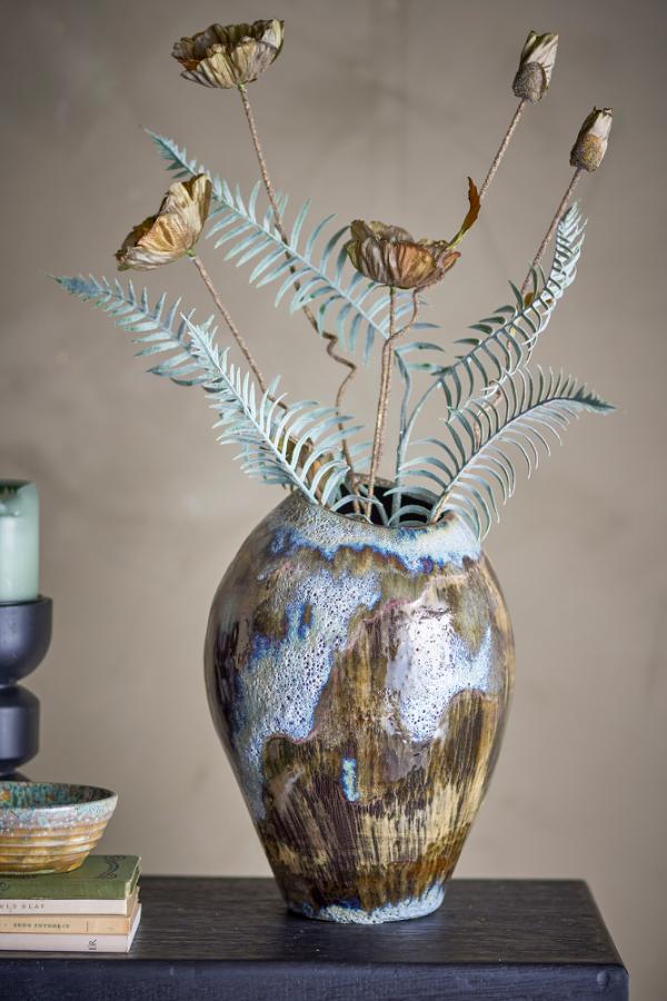Bloomingville Senja Vase, Brown, Stoneware