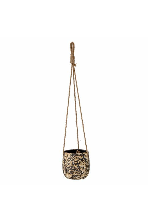 Bloomingville Moghis Flowerpot, Hanging, Brown, Stoneware