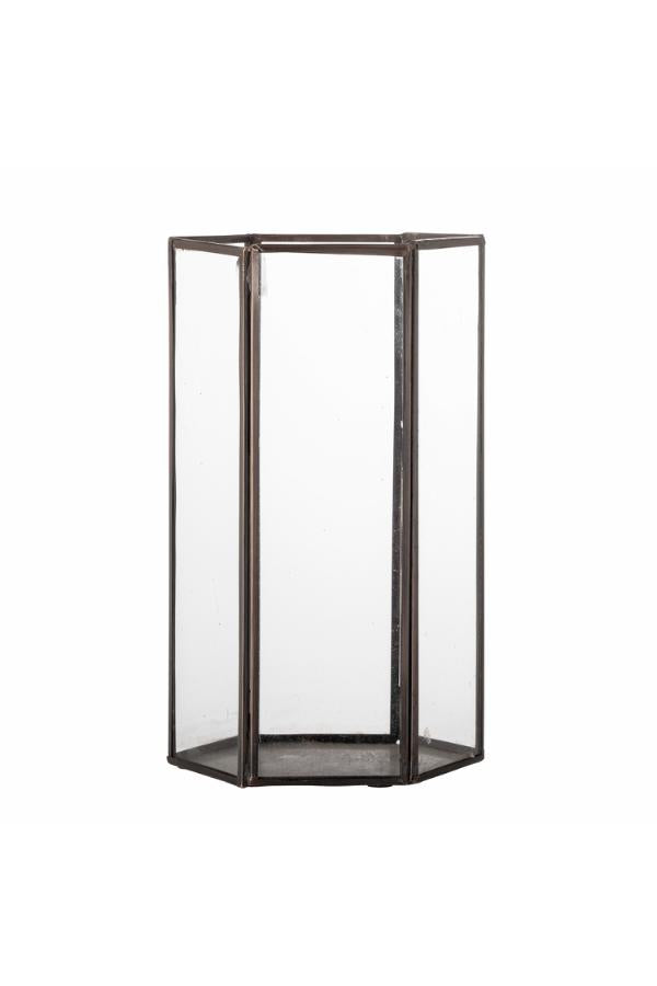 Bloomingville Acentia Lantern, Copper, Glass
