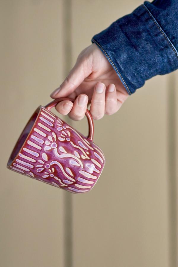 Bloomingville Samsin Mug, Purple, Stoneware
