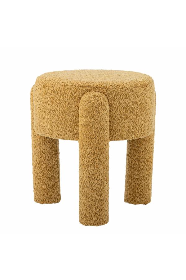 Bloomingville Bruno Stool, Yellow, Polyester