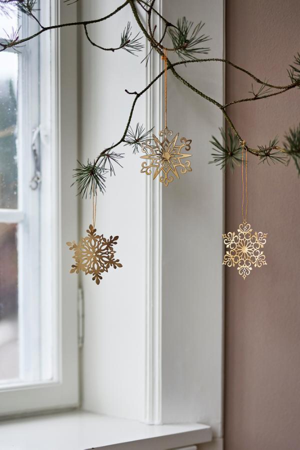 Bloomingville Mani Ornament, Gold, Metal