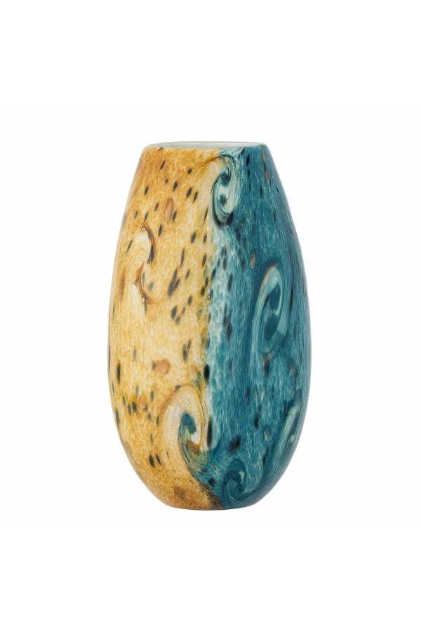 Creative Collection Kalian Vase, Blue, Glass