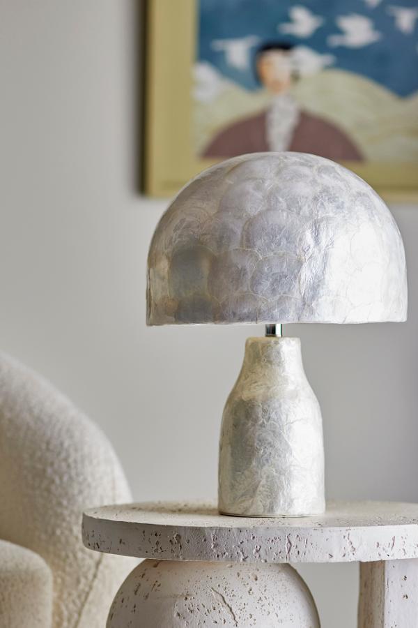 Bloomingville Adria Table lamp, Nature, Mother of pearl