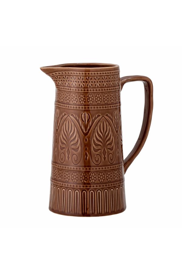 Bloomingville Rani Jug, Brown, Stoneware