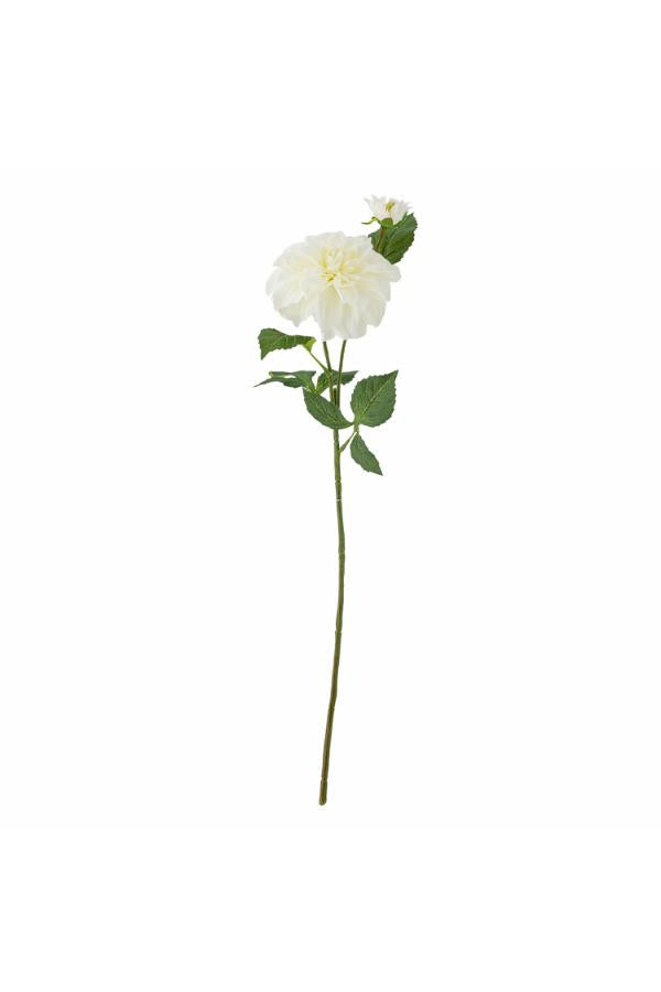 Bloomingville Dahlia Stem, White, Artificial Flowers
