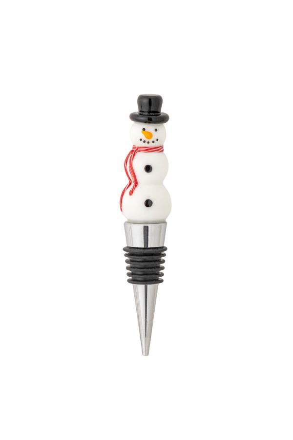 Bloomingville Lynn Wine Stopper, White, Glass