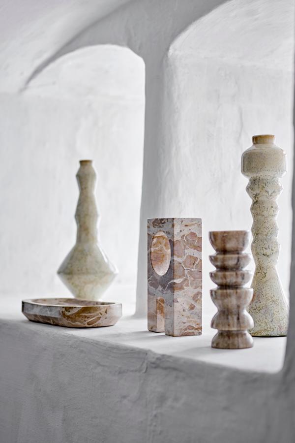 Bloomingville Tasya Votive, Nature, Marble