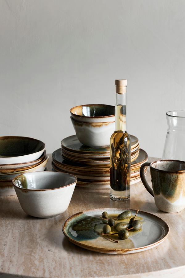 Bloomingville Jules Bowl, Green, Stoneware