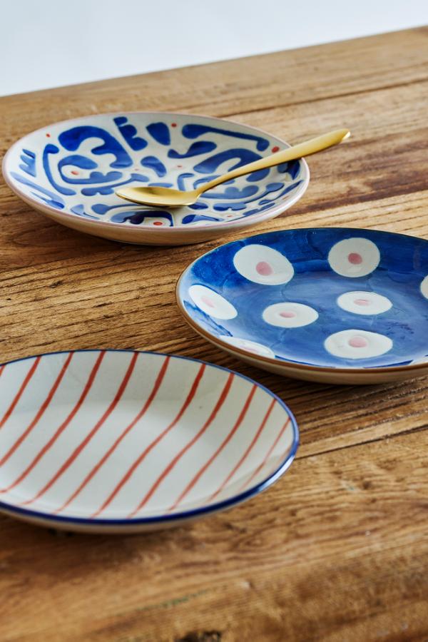 Bloomingville Eviaya Plate, Multi, Stoneware
