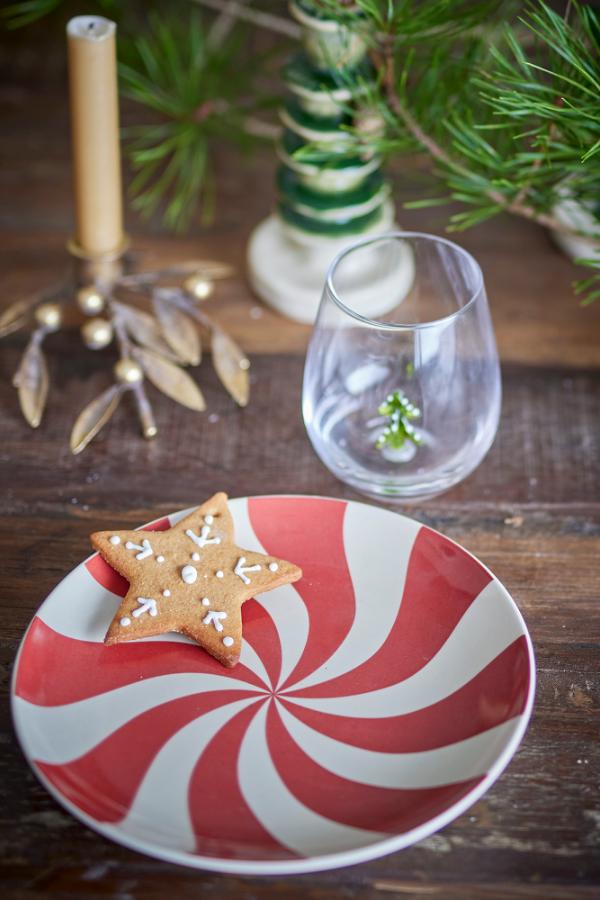 Bloomingville Yule Plate, Multi, Stoneware