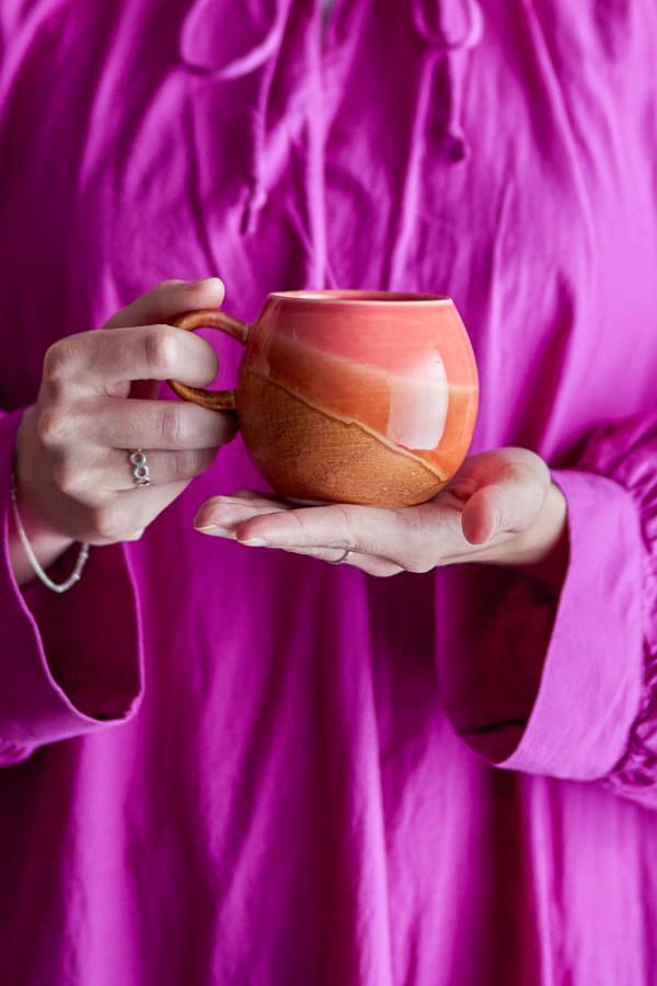 Bloomingville Paula Cup, Orange, Stoneware
