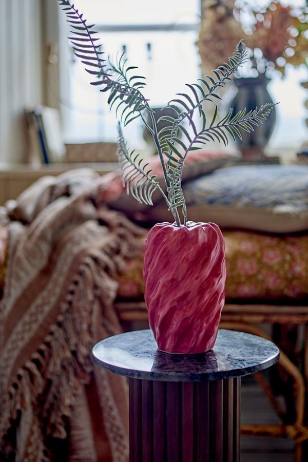 Bloomingville Rowena Vase, Rose, Stoneware