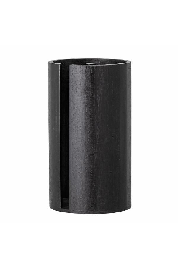 Bloomingville Celian Kitchen Paper Stand, Black, Paulownia