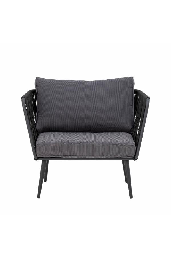 Bloomingville Pavone Lounge Chair, Black, Metal