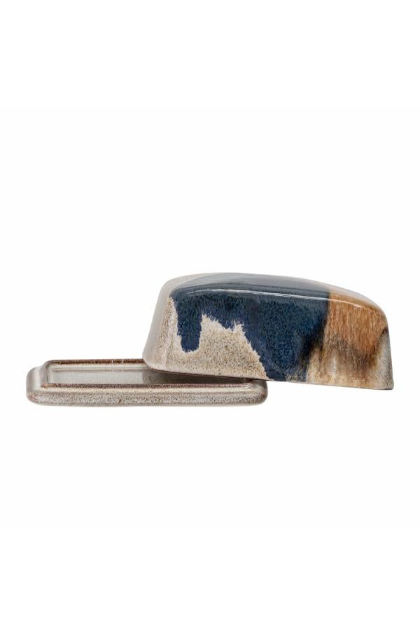Bloomingville Jules Butter Box, Blue, Stoneware