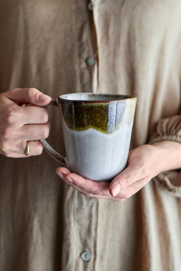Bloomingville Jules Mug, Green, Stoneware