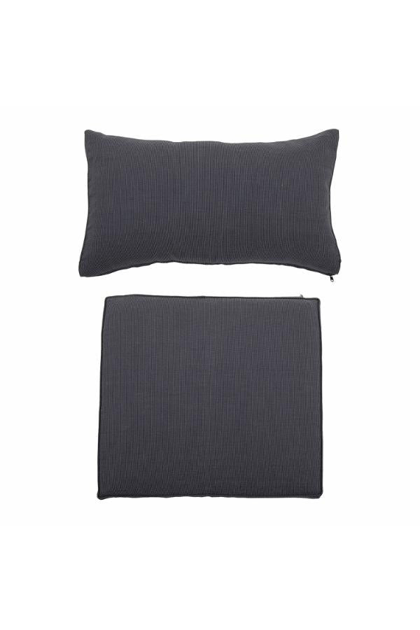 Bloomingville Mundo Cushion Cover (No filler), Grey, Polyester